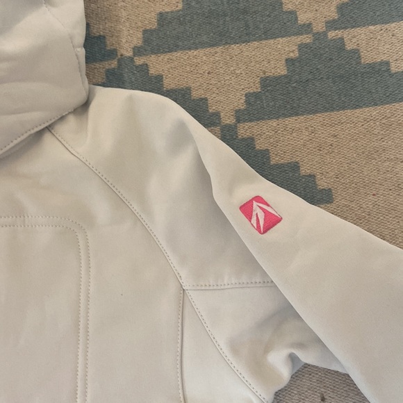 Kids Cream Jacket with Pink Accents - Picture 5 of 8